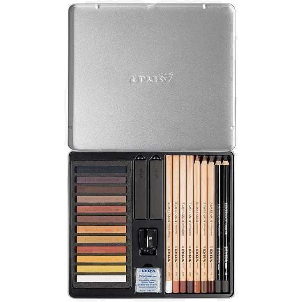 LYRA Set de Dibujo Tonos Marrones 25pcs.