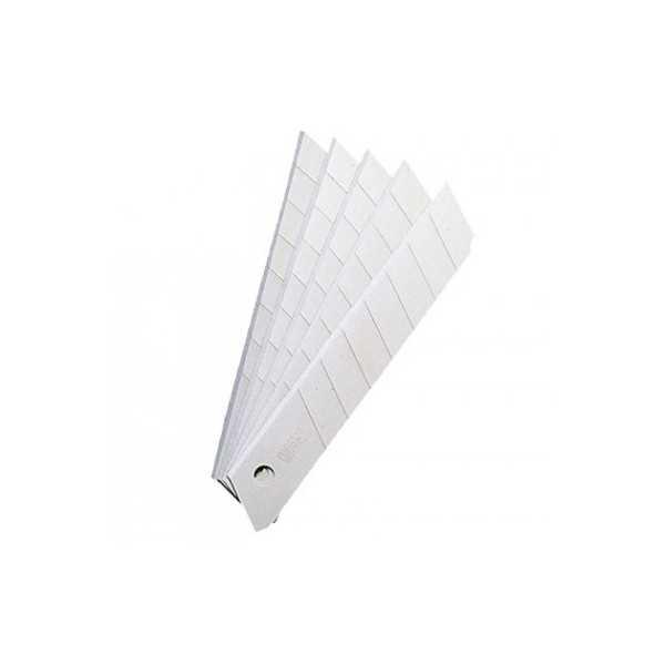 Repuesto de 10 cuchillas para Cutter Ancho metálico 0,5x18mm.