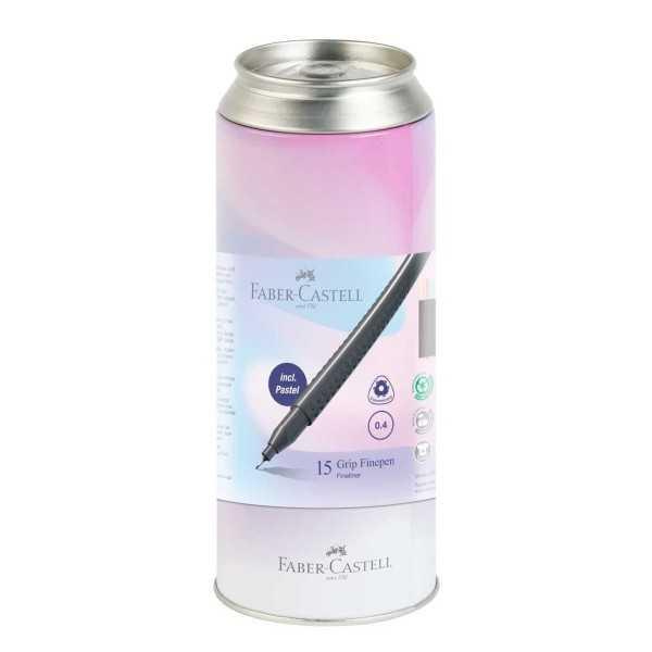 FABER CASTELL BOTE CON 15 ROTULADORES CALIBRADOS 0,4 MM