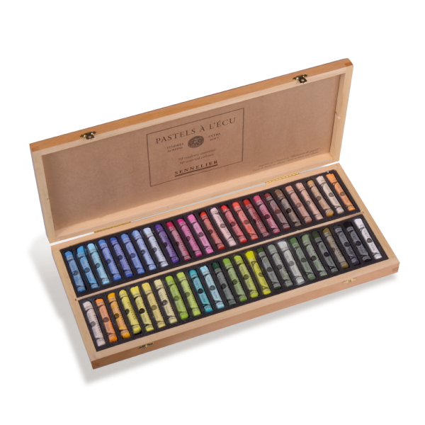 PASTEL SENNELIER. Caja Madera de Lujo 50 Colores