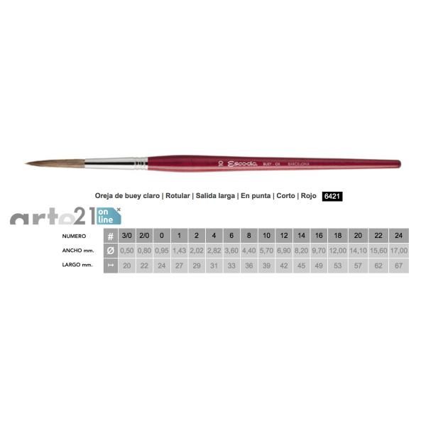 ESCODA BUEY OX 6421 Salida larga Rotular