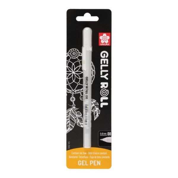Boligrafo SAKURA Gelly Roll 08 blister 1 boligrafo Blanco