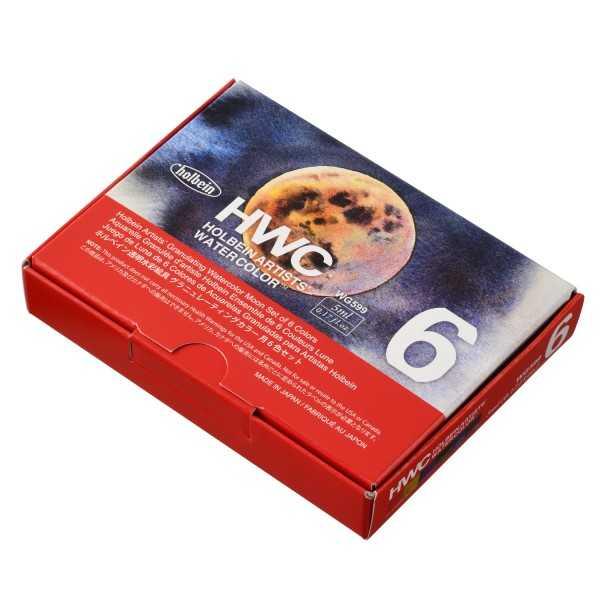 HOLBEIN Set de Acuarela 6 Colores Granulados 5ml. LUNAR