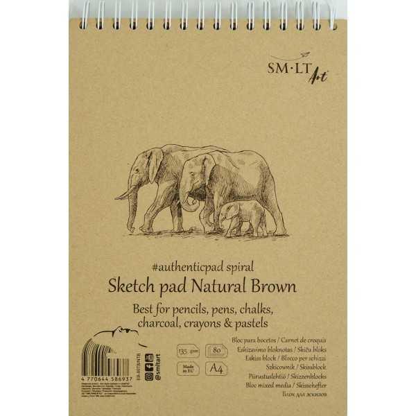 Bloc de Esbozo SM·LT Marrón Natural 80H. 135gr.