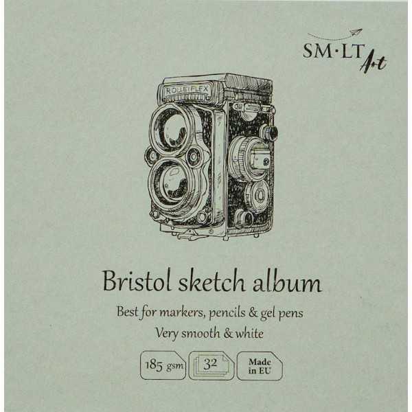 SM·LT Álbum Cosido Apertura 180º BRISTOL 14x14cm. 185gr. 32Hojas