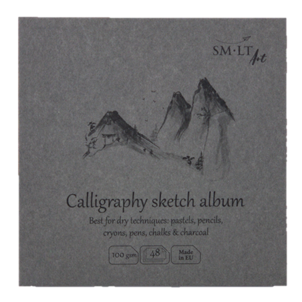 SM·LT Álbum Cosido Apertura 180º Caligrafía y Lettering 14x14cm. 100gr. 48 Hojas