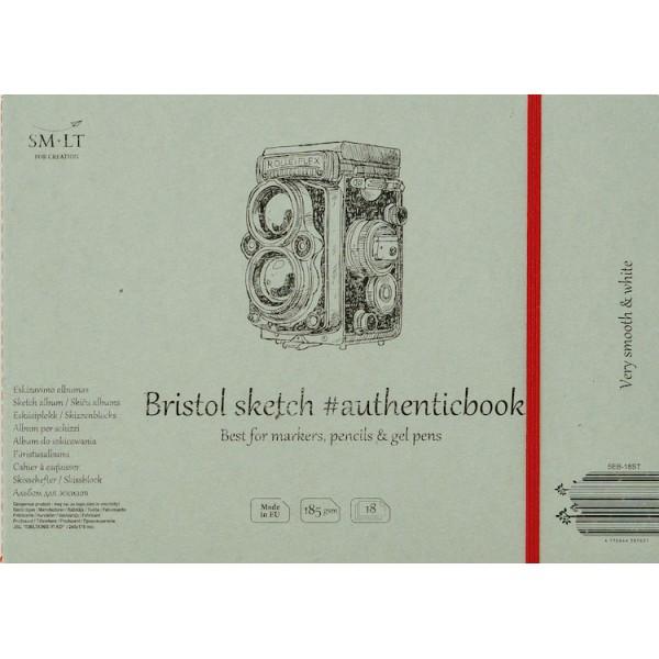 SM·LT BRISTOL Cuaderno 17,6x24,5cm. 185gr. 18 Hojas