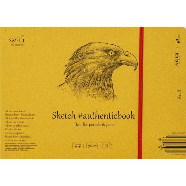 SM·LT Papel KRAFT BOCETOS 17,6x24,5cm. 90gr. 24 Hojas