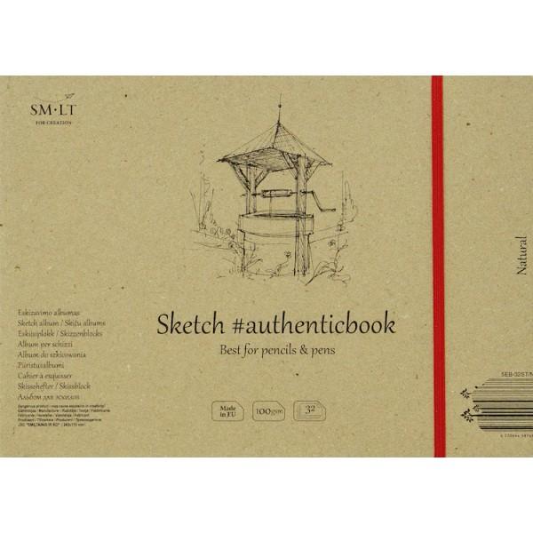 SM·LT Papel NATURAL BOCETOS 17,6x24,5cm. 100gr. 32 Hojas