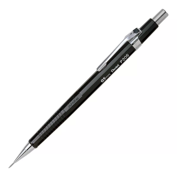 Pentel Portaminas P205 0,5mm. Negro