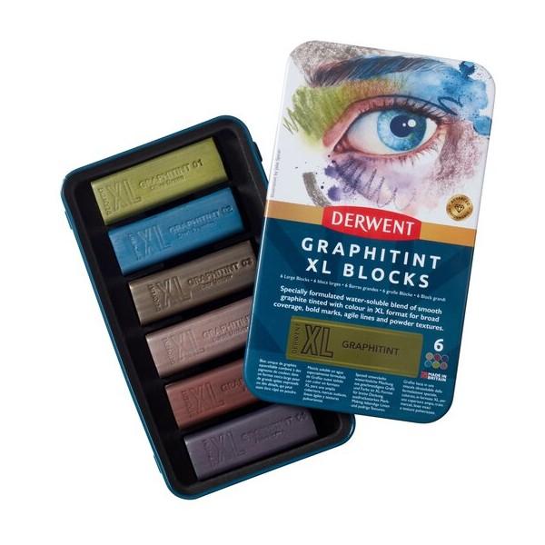Set de 6 Derwent GRAPHITINT XL