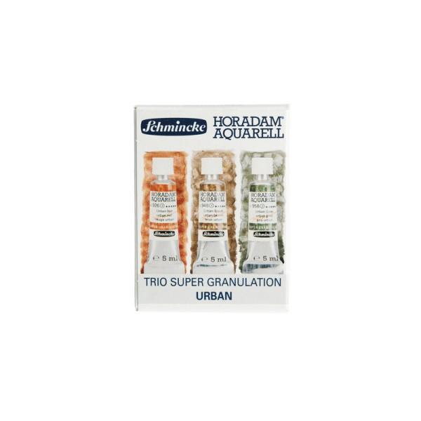 SCHMINCKE Acuarela Horadam Set Super Granulados "Urban" 3x5ml.