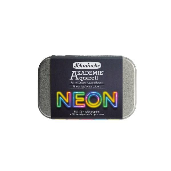 SCHMINCKE AKADEMIE 5 Colores Neon 1/2 Pastilla