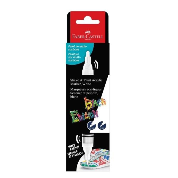 FABER CASTELL 1 ROTULADOR acrílico Shake&Paint BLANCO