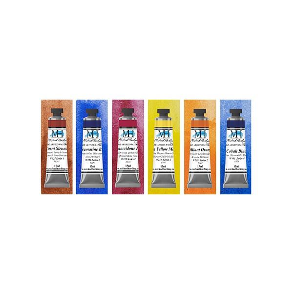 Set Acuarela Michael Harding 6 Tubos 15ml. Brienne Brown Essentials Set