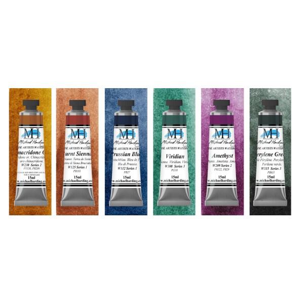 Set Acuarela Michael Harding 6 Tubos 15ml. Granulation