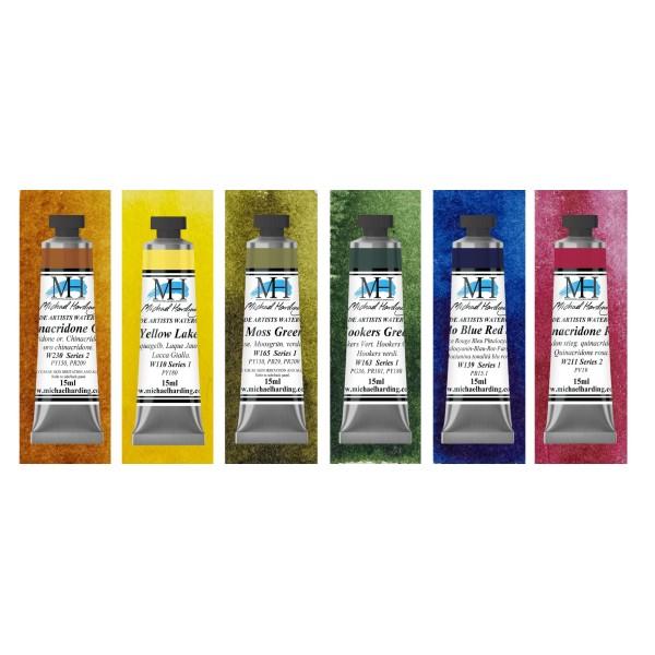 Set Acuarela Michael Harding 6 Tubos 15ml. Spring Floral Set