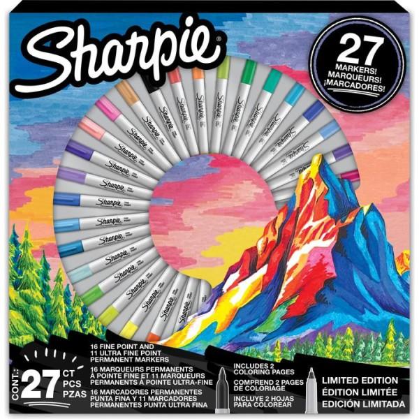 Sharpie – Set Edición Limitada 16 Fine + 11 Ultra Fine Marcadores Permanentes
