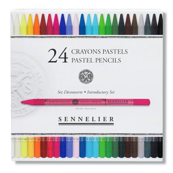 Sennelier – Lápiz Pastel Extra Pigmentado Set de 24 Colores Surtidos