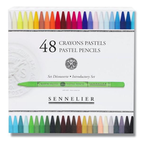 Sennelier – Lápiz Pastel Extra Pigmentado Set de 48 Colores Surtidos