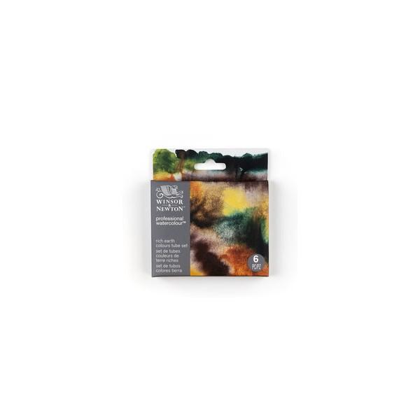 Winsor & Newton Acuarelas Profesionales Set Tonos Tierras 6 x 5ml.