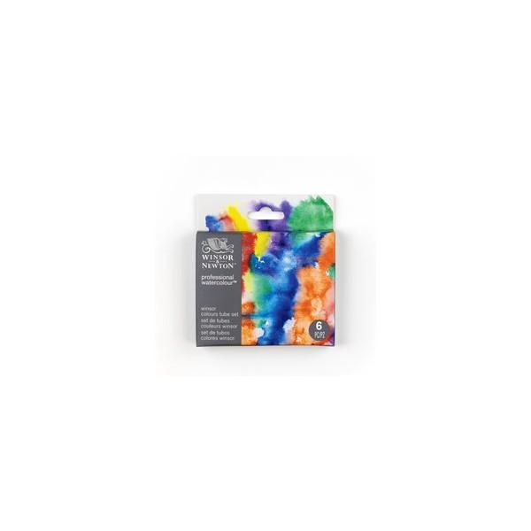 Winsor & Newton Acuarelas Profesionales Set 6 Colores Winsor Tubos de 5ml