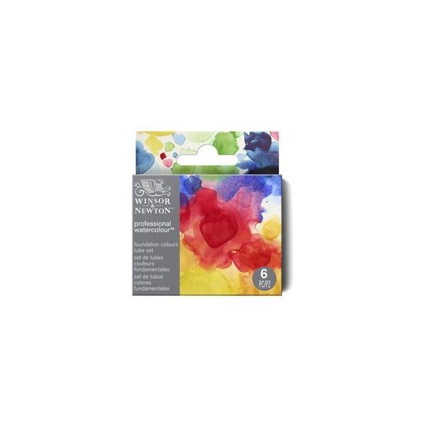 Winsor & Newton Acuarelas Profesionales Set 6 Colores Fundamentales 5ml