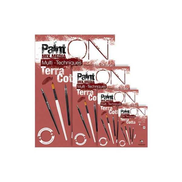 Clairefontaine Paint’ON Bloc de Papel Multitécnica Terracotta 250 g/m²