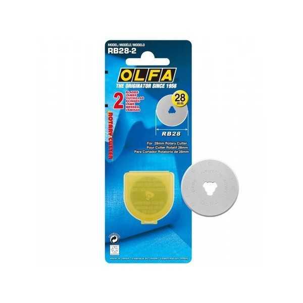 Recambio Cuchilla Olfa 28 mm – Hoja para Cutter Rotatorio Pequeña Escala