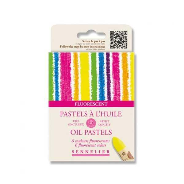 Set Pastel al Oleo SENNELIER 6 Colores Fluorescentes