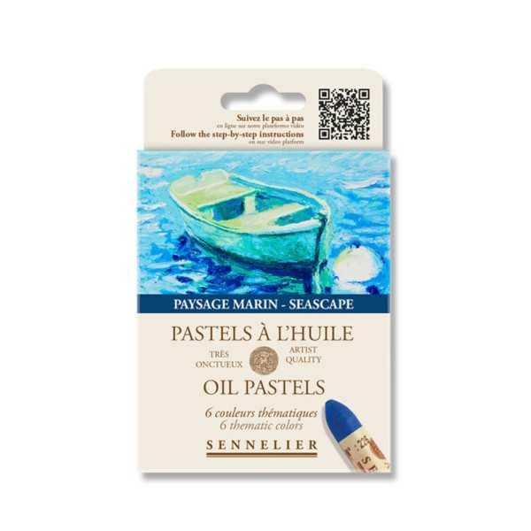 Set Pastel al Oleo SENNELIER 6 Colores "Paisajes Marinos"