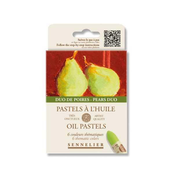 Set Pastel al Oleo SENNELIER 6 Colores "Duo de Peras"