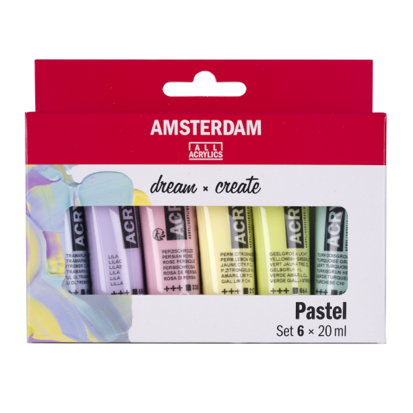 Amsterdam Standard Series Set Acrílicos Pastel 6 x 20 ml