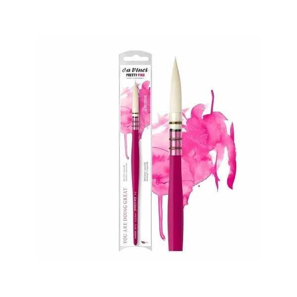 da Vinci Serie 494 PRETTY PINK EDITION Pincel Redondo para Acuarela Tamaño 2