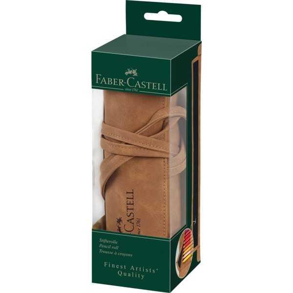 Faber-Castell Estuche Enrollable Vacío para Bellas Artes – Capacidad 45 Piezas