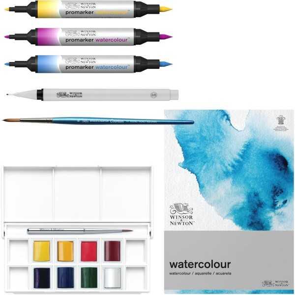 Winsor & Newton Mixed Media Set Acuarela 7 Piezas