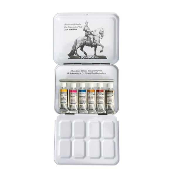 SCHMINCKE HORADAM Aquarell Retro Travel Set “Jan Wellem” – 6 tubos x 5 ml