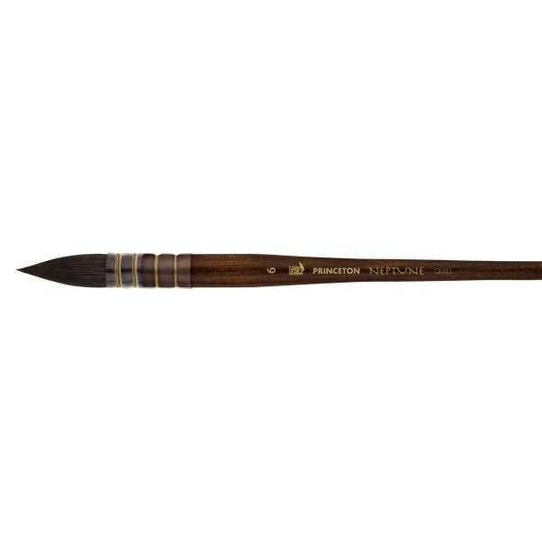 Princeton Neptune™ – Pincel Pluma Tipo MOP Sintético Mango Corto