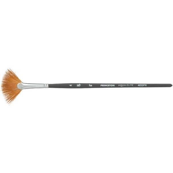 Princeton Aqua Elite Pincel Abanico Sintético – Mango Corto Serie 4850FN NUMERO 4