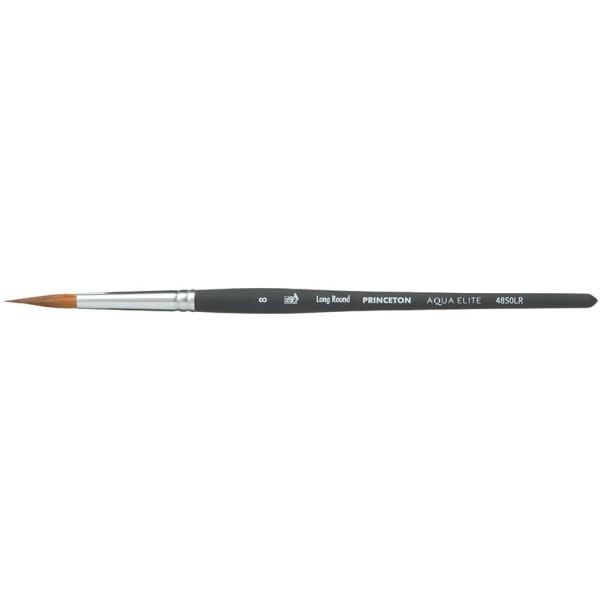 Princeton Aqua Elite Pincel Redondo Largo Sintético – Mango Corto Serie 4850LR Numero 12