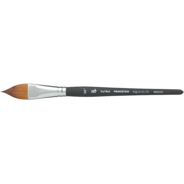 Princeton Aqua Elite Pincel Ovalado Sintético – Mango Corto Serie 4850OW 3/4"