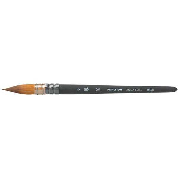 Princeton Aqua Elite Pincel Redondo en Punta Sintético – Mango Corto Serie 4850Q N.6