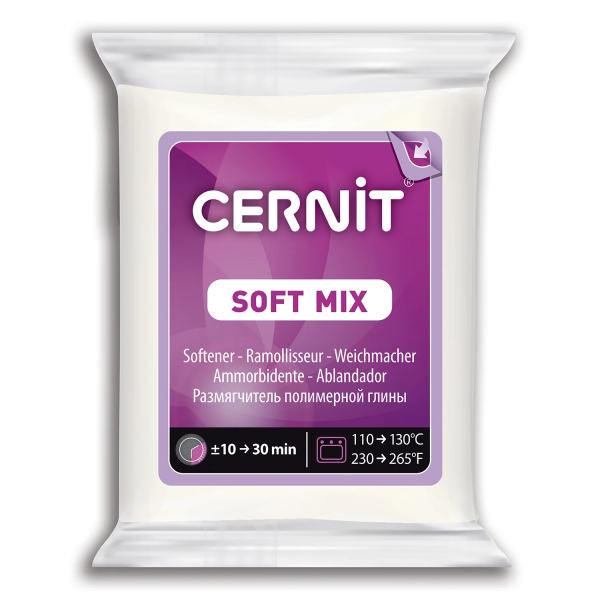 Cernit Soft Mix Blanco 56 g – Acondicionador y Suavizante para Arcilla Polimérica