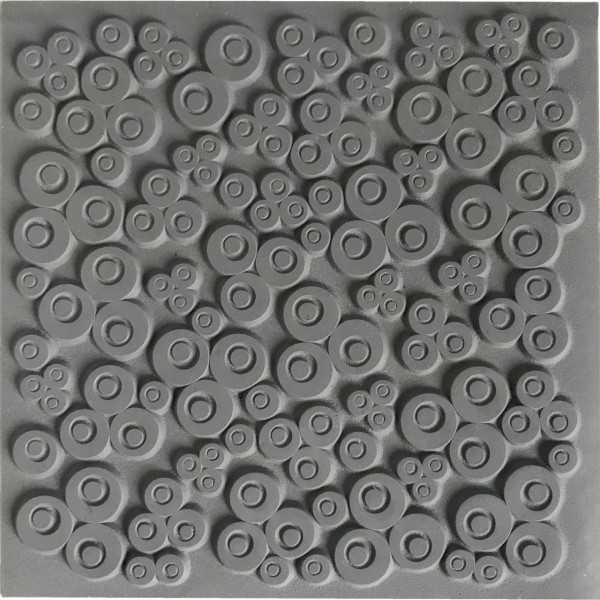Cernit Placa de Textura 9x9 cm CLOVERS – Sello Flexible para Arcilla