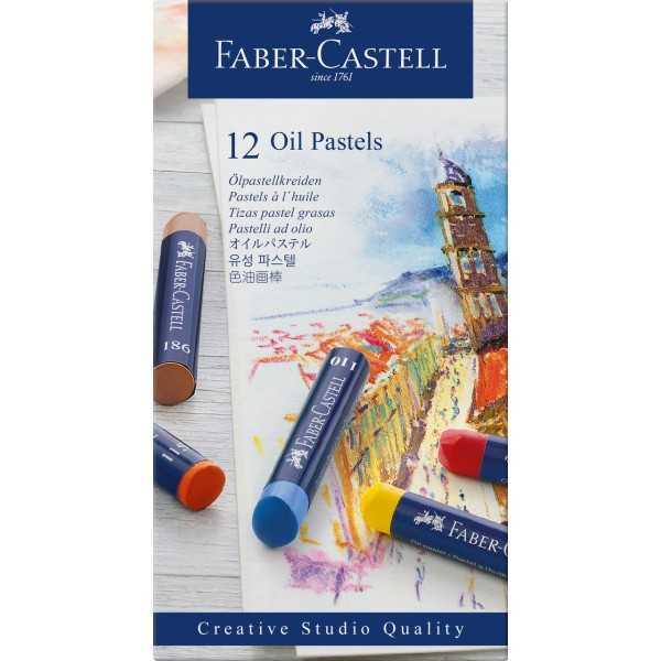 Estuche de 12 Pasteles Grasos Faber Castell