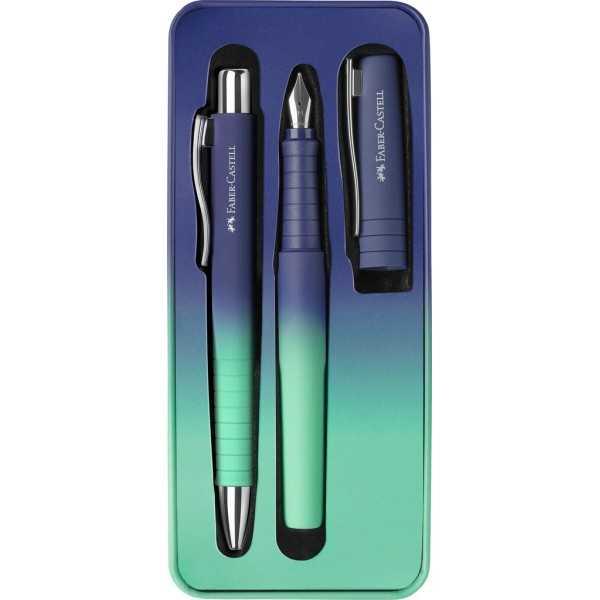 Set Faber-Castell Bolígrafo + Pluma Estilográfica M “Buzzing Blue”