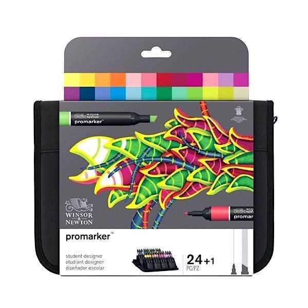 Rotuladores PROMARKER Winsor Newton 24 unid. Diseñador Escolar