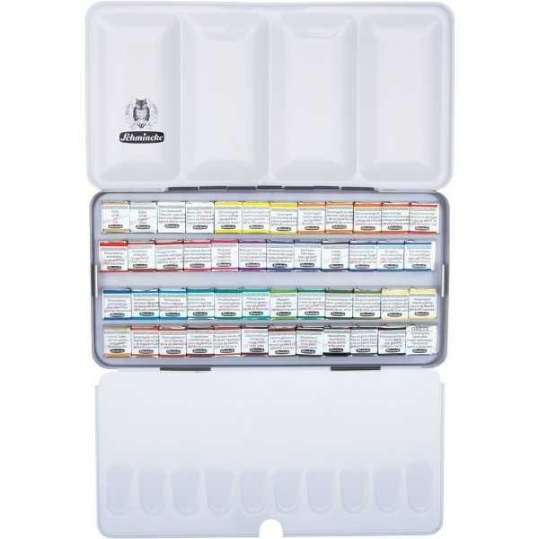 Caja metalica de 48 x 1/2 godets Acuarela HORADAM Schmincke