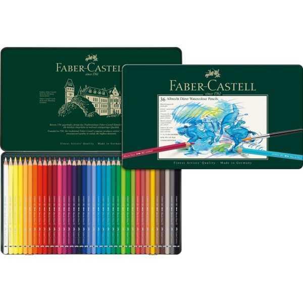 Faber Castell Estuche de metal con 36 lápices acuarelables Albrecht Dürer