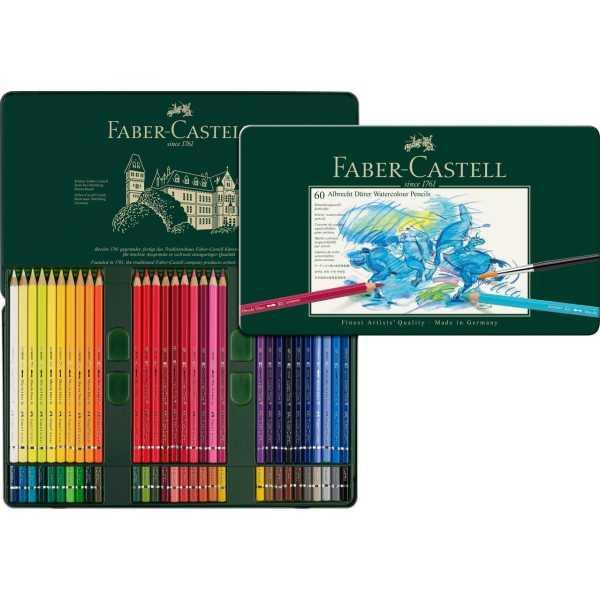 Faber Castell Estuche de metal con 60 lápices acuarelables Albrecht Dürer